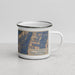 Right View Custom Maroon Bells Colorado Map Enamel Mug in Afternoon