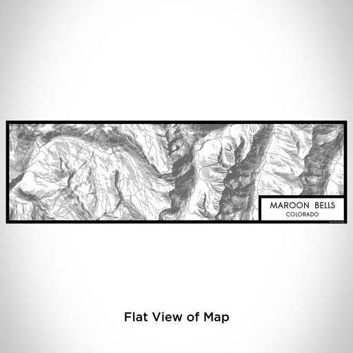 Flat View of Map Custom Maroon Bells Colorado Map Enamel Mug in Classic