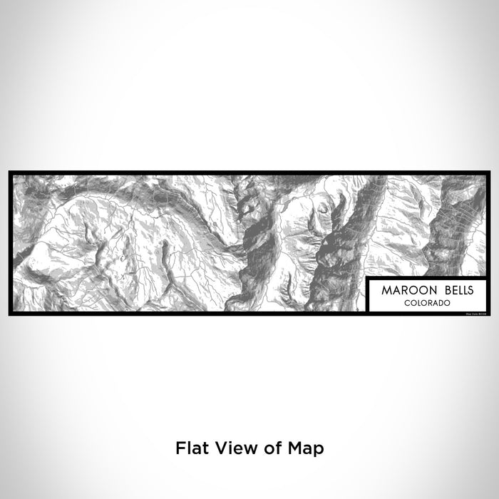 Flat View of Map Custom Maroon Bells Colorado Map Enamel Mug in Classic