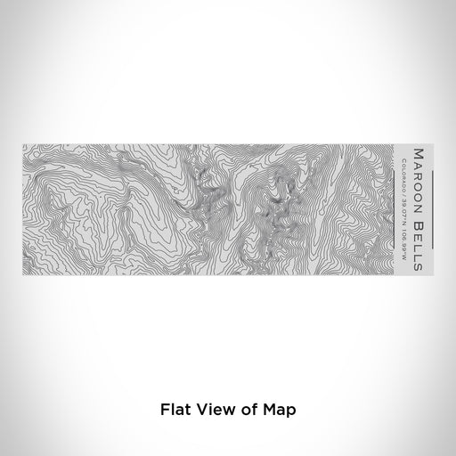 Rendered View of Maroon Bells Colorado Map Engraving on 10oz Stainless Steel Insulated Cup with Sipping Lid