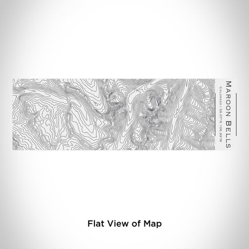 Rendered View of Maroon Bells Colorado Map Engraving on 10oz Stainless Steel Insulated Cup with Sliding Lid in White
