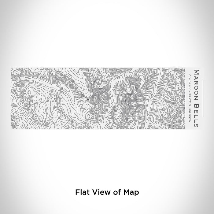 Rendered View of Maroon Bells Colorado Map Engraving on 10oz Stainless Steel Insulated Cup with Sliding Lid in White