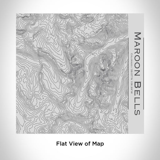 Rendered View of Maroon Bells Colorado Map Engraving on 17oz Stainless Steel Insulated Tumbler