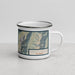 Right View Custom Maroon Bells Colorado Map Enamel Mug in Woodblock