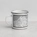Left View Custom Martinez California Map Enamel Mug in Classic