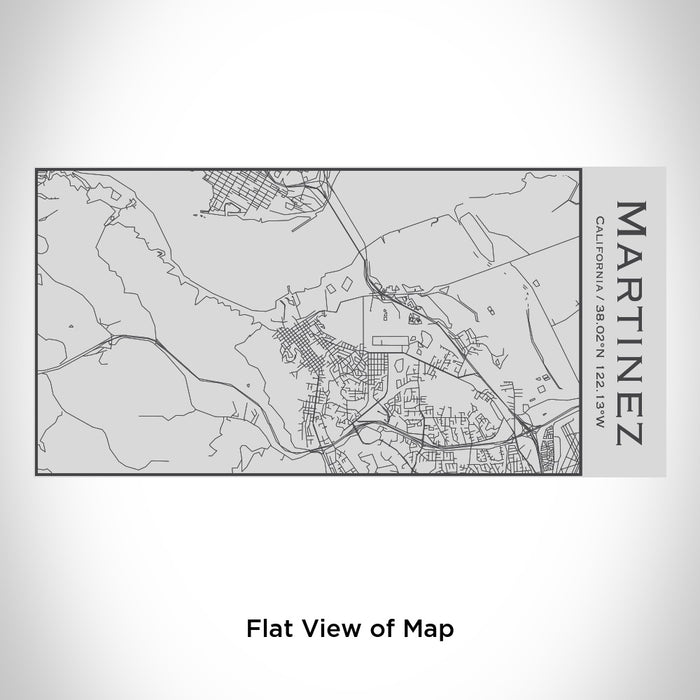 Rendered View of Martinez California Map Engraving on 17oz Stainless Steel Insulated Cola Bottle