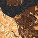 Martinez California Map Print in Ember Style Zoomed In Close Up Showing Details