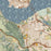 Martinez California Map Print in Woodblock Style Zoomed In Close Up Showing Details