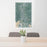 24x36 Marysville Washington Map Print Portrait Orientation in Afternoon Style Behind 2 Chairs Table and Potted Plant