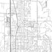 Marysville Washington Map Print in Classic Style Zoomed In Close Up Showing Details