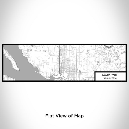 Flat View of Map Custom Marysville Washington Map Enamel Mug in Classic