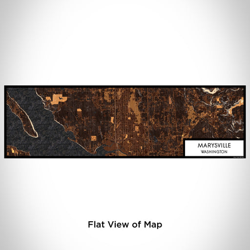 Flat View of Map Custom Marysville Washington Map Enamel Mug in Ember