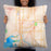 Person holding 22x22 Custom Marysville Washington Map Throw Pillow in Watercolor