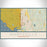 Marysville Washington Map Print Landscape Orientation in Woodblock Style With Shaded Background