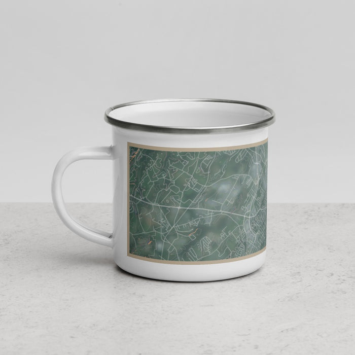 Left View Custom Maryville Tennessee Map Enamel Mug in Afternoon