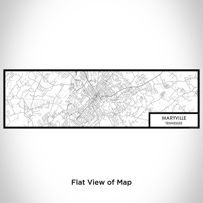 Flat View of Map Custom Maryville Tennessee Map Enamel Mug in Classic