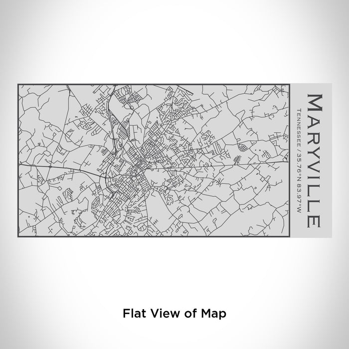 Rendered View of Maryville Tennessee Map Engraving on 17oz Stainless Steel Insulated Cola Bottle