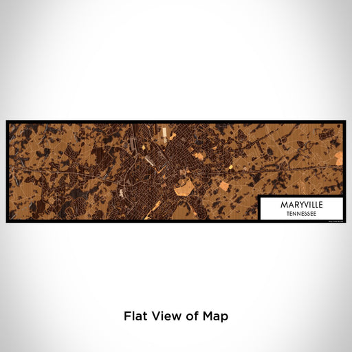 Flat View of Map Custom Maryville Tennessee Map Enamel Mug in Ember