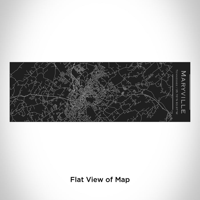 Rendered View of Maryville Tennessee Map Engraving on 10oz Stainless Steel Insulated Cup with Sliding Lid in Black