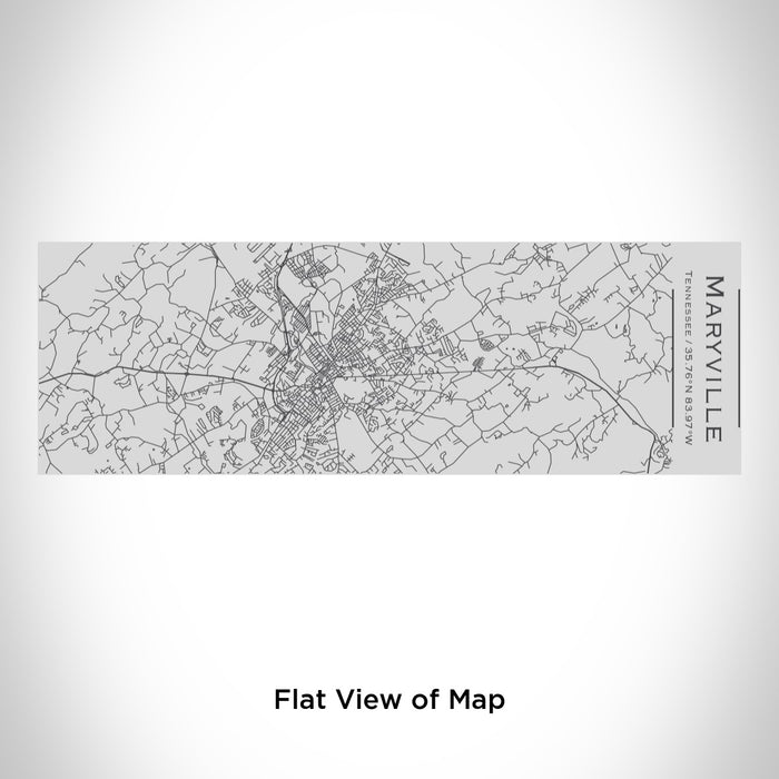 Rendered View of Maryville Tennessee Map Engraving on 10oz Stainless Steel Insulated Cup with Sipping Lid