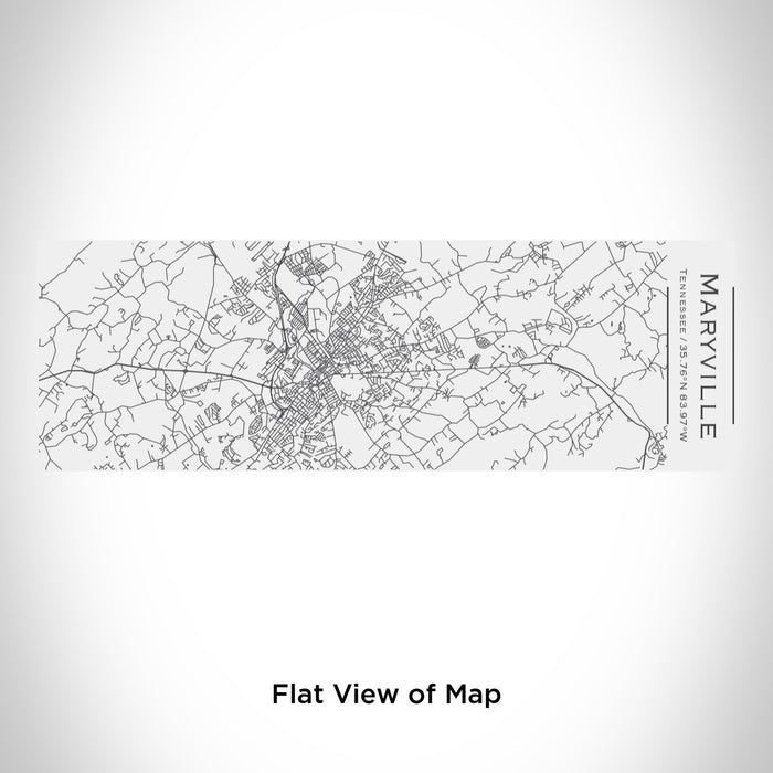 Rendered View of Maryville Tennessee Map Engraving on 10oz Stainless Steel Insulated Cup with Sliding Lid in White
