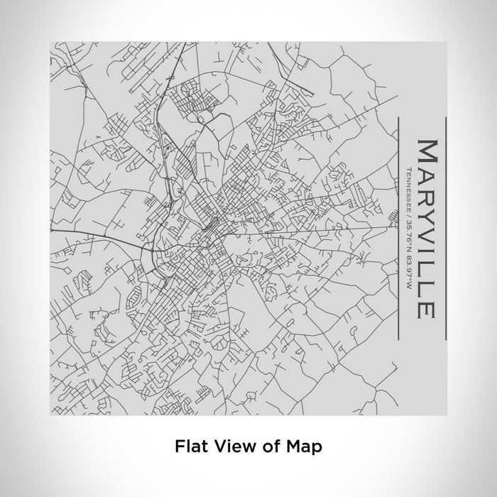 Rendered View of Maryville Tennessee Map Engraving on 17oz Stainless Steel Insulated Tumbler