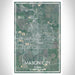 Mason City Iowa Map Print Portrait Orientation in Afternoon Style With Shaded Background