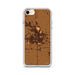Custom Mason City Iowa Map Phone Case in Ember