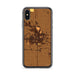 Custom Mason City Iowa Map Phone Case in Ember