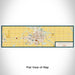 Flat View of Map Custom Mason City Iowa Map Enamel Mug in Woodblock