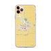 Custom Mason City Iowa Map Phone Case in Woodblock