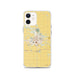 Custom Mason City Iowa Map iPhone 12 Phone Case in Woodblock