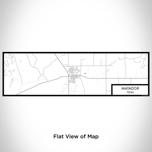 Flat View of Map Custom Matador Texas Map Enamel Mug in Classic
