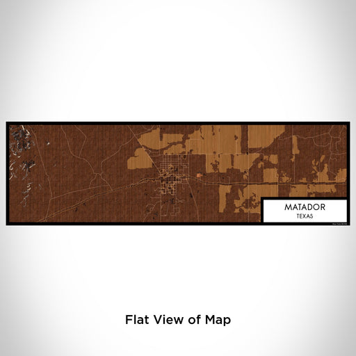 Flat View of Map Custom Matador Texas Map Enamel Mug in Ember