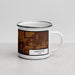 Right View Custom Matador Texas Map Enamel Mug in Ember