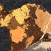 Maui Hawaii Map Print in Ember Style Zoomed In Close Up Showing Details