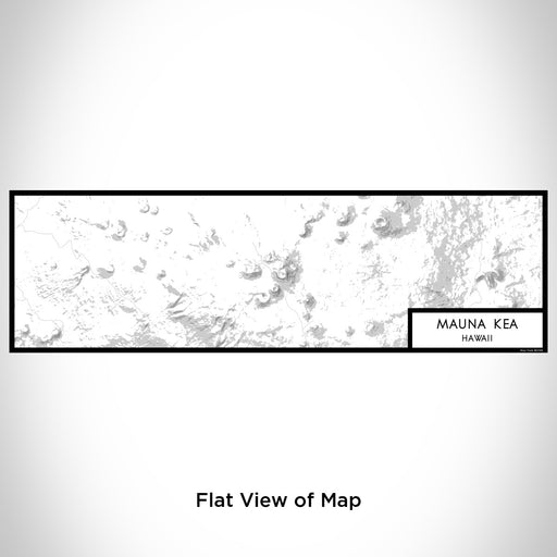 Flat View of Map Custom Mauna Kea Hawaii Map Enamel Mug in Classic