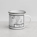 Right View Custom Mauna Kea Hawaii Map Enamel Mug in Classic