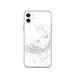 Custom Mauna Kea Hawaii Map Phone Case in Classic