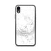 Custom Mauna Kea Hawaii Map Phone Case in Classic