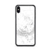 Custom Mauna Kea Hawaii Map Phone Case in Classic