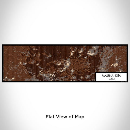Flat View of Map Custom Mauna Kea Hawaii Map Enamel Mug in Ember