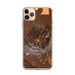 Custom Mauna Kea Hawaii Map Phone Case in Ember