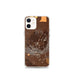 Custom Mauna Kea Hawaii Map iPhone 12 mini Phone Case in Ember