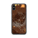 Custom Mauna Kea Hawaii Map Phone Case in Ember
