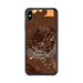 Custom Mauna Kea Hawaii Map Phone Case in Ember