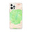 Custom Mauna Kea Hawaii Map iPhone 12 Pro Max Phone Case in Watercolor