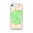 Custom Mauna Kea Hawaii Map iPhone SE Phone Case in Watercolor