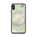 Custom Mauna Kea Hawaii Map Phone Case in Woodblock