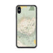 Custom Mauna Kea Hawaii Map Phone Case in Woodblock